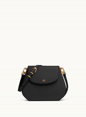 Black Donna Karan Bellerose Crossbody Bag | MY_DK13785