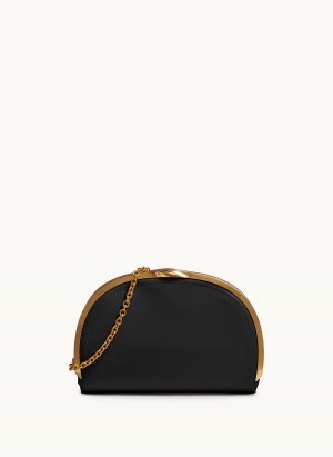 Black Donna Karan Lawrence Clutch Satchel | MY_DK69580