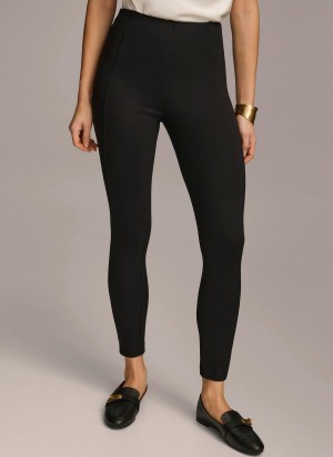 Black Donna Karan Skinny Leg Pants | MY_DK13832