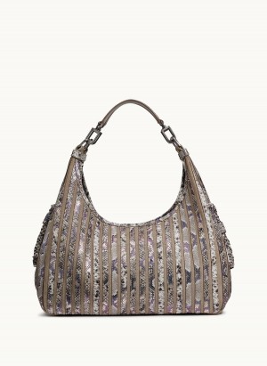 Multicolor Donna Karan Bellerose Hobo Bag | MY_DK61957