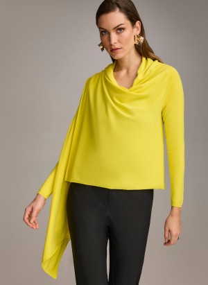 Multicolor Donna Karan Drape Cardigan Sweaters and Tops | MY_DK29076