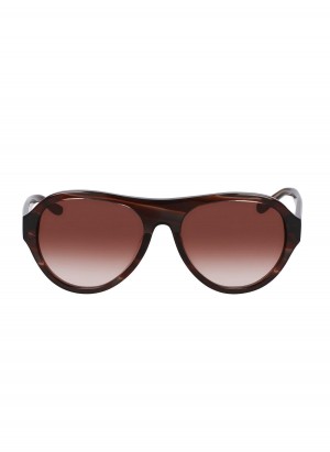 Red Donna Karan Aviator 56mm Modern Icons Eyewear | MY_DK34642