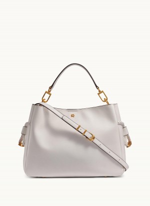 White Donna Karan Bellerose Satchel | MY_DK67072