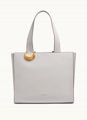 White Donna Karan Hewlett Tote Bag | MY_DK51880