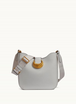 White Donna Karan Valley Stream Crossbody Bag | MY_DK69964