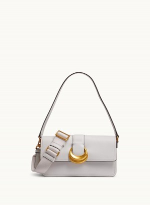 White Donna Karan Valley Stream Shoulder Bag | MY_DK77181