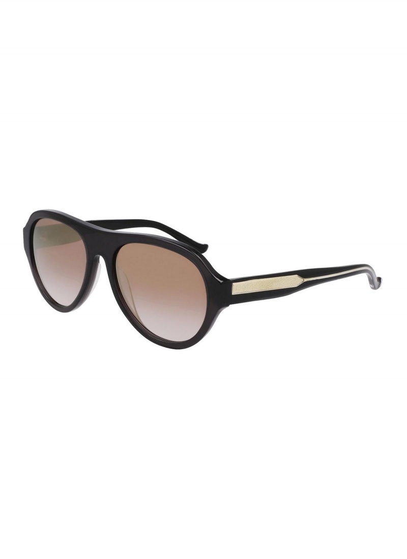 Black Donna Karan Aviator 56mm Modern Icons Eyewear | MY_DK23134