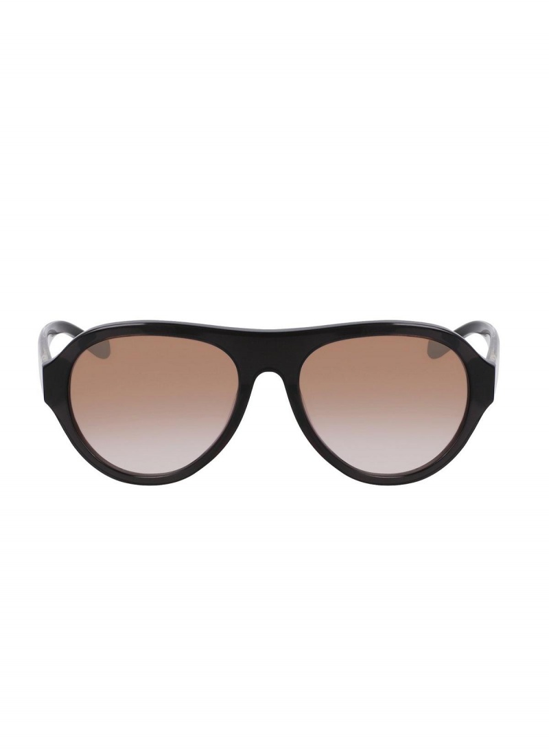 Black Donna Karan Aviator 56mm Modern Icons Eyewear | MY_DK23134