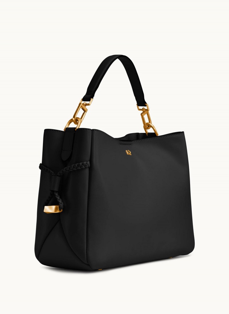 Black Donna Karan Bellerose Satchel | MY_DK93993