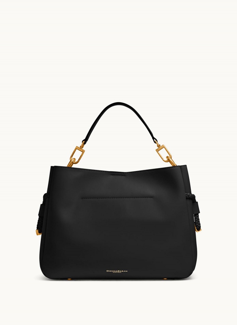 Black Donna Karan Bellerose Satchel | MY_DK93993