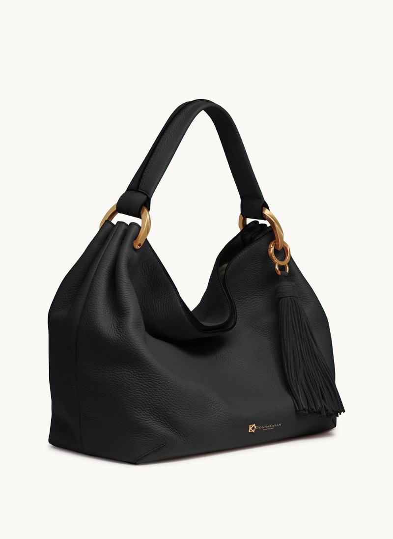 Black Donna Karan Glenwood Shoulder Bag | MY_DK87012