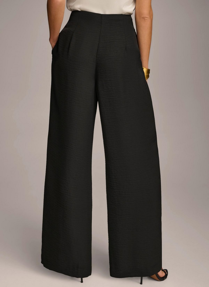 Black Donna Karan High Waisted Pants | MY_DK17361