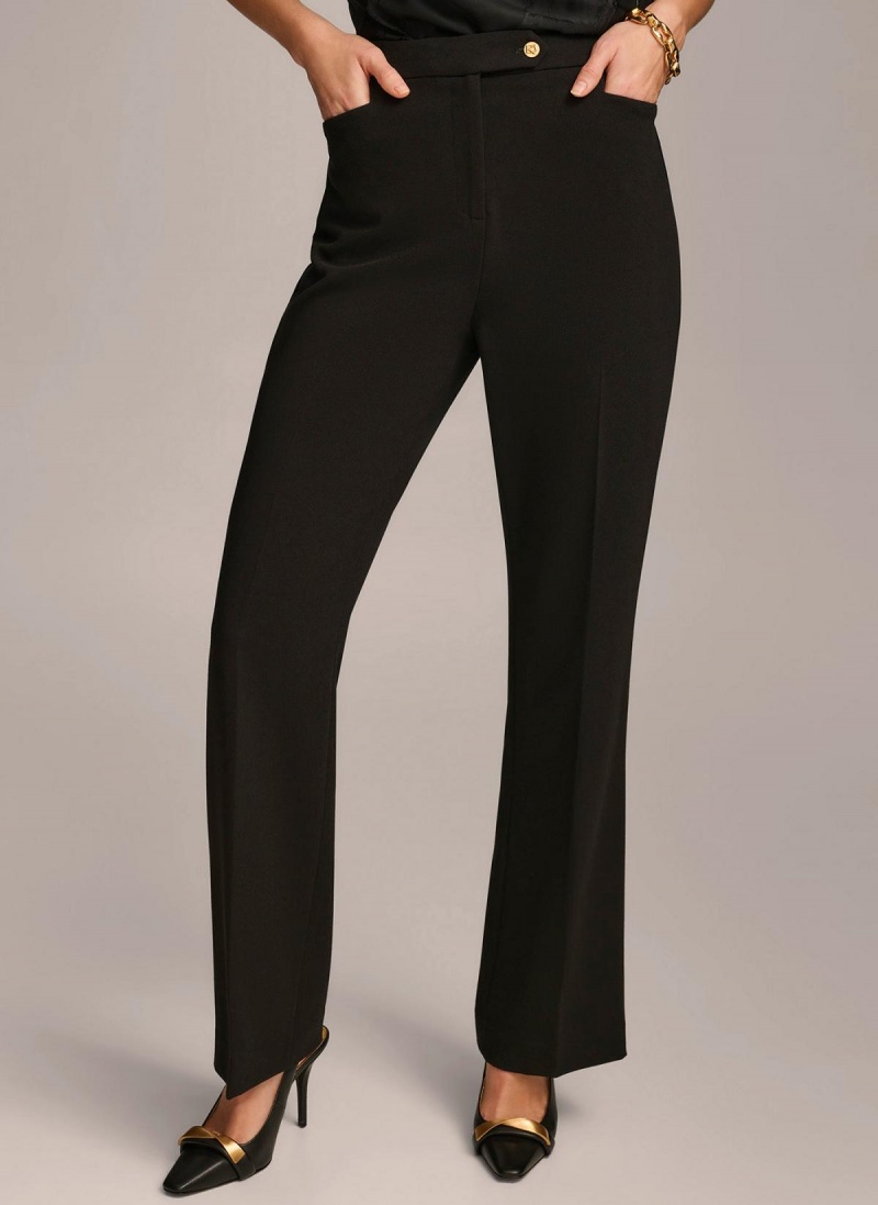 Black Donna Karan Updated Modern Fit Pants | MY_DK99409