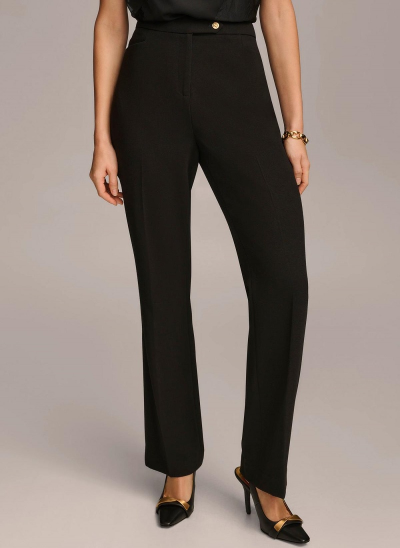 Black Donna Karan Updated Modern Fit Pants | MY_DK99409