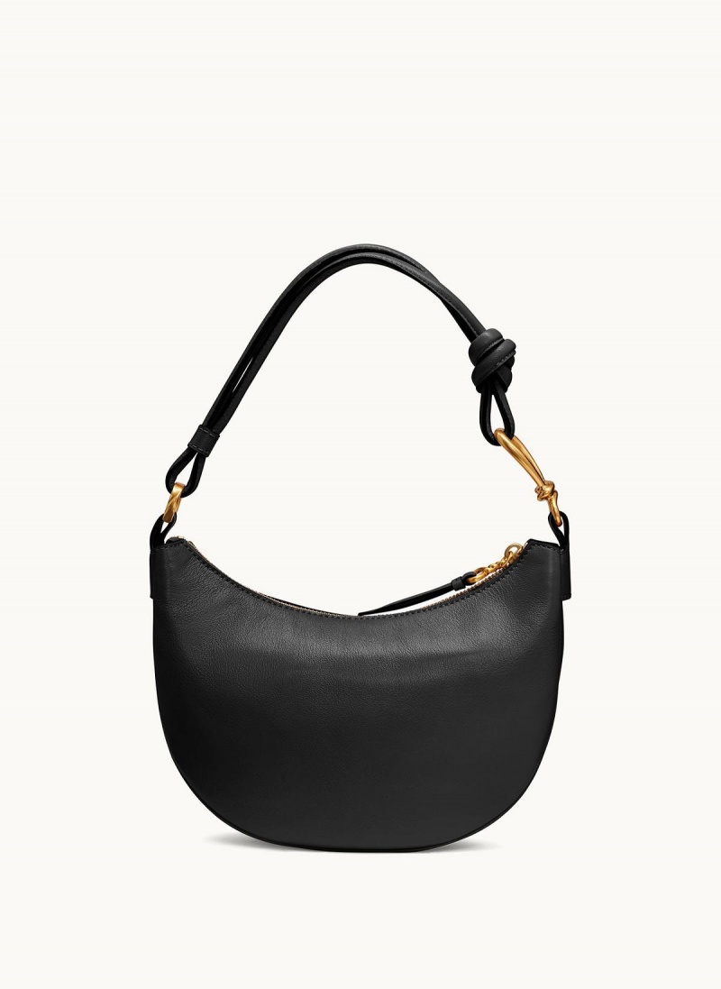 Black / Gold Donna Karan Roslyn Small Hobo Bag | MY_DK39141