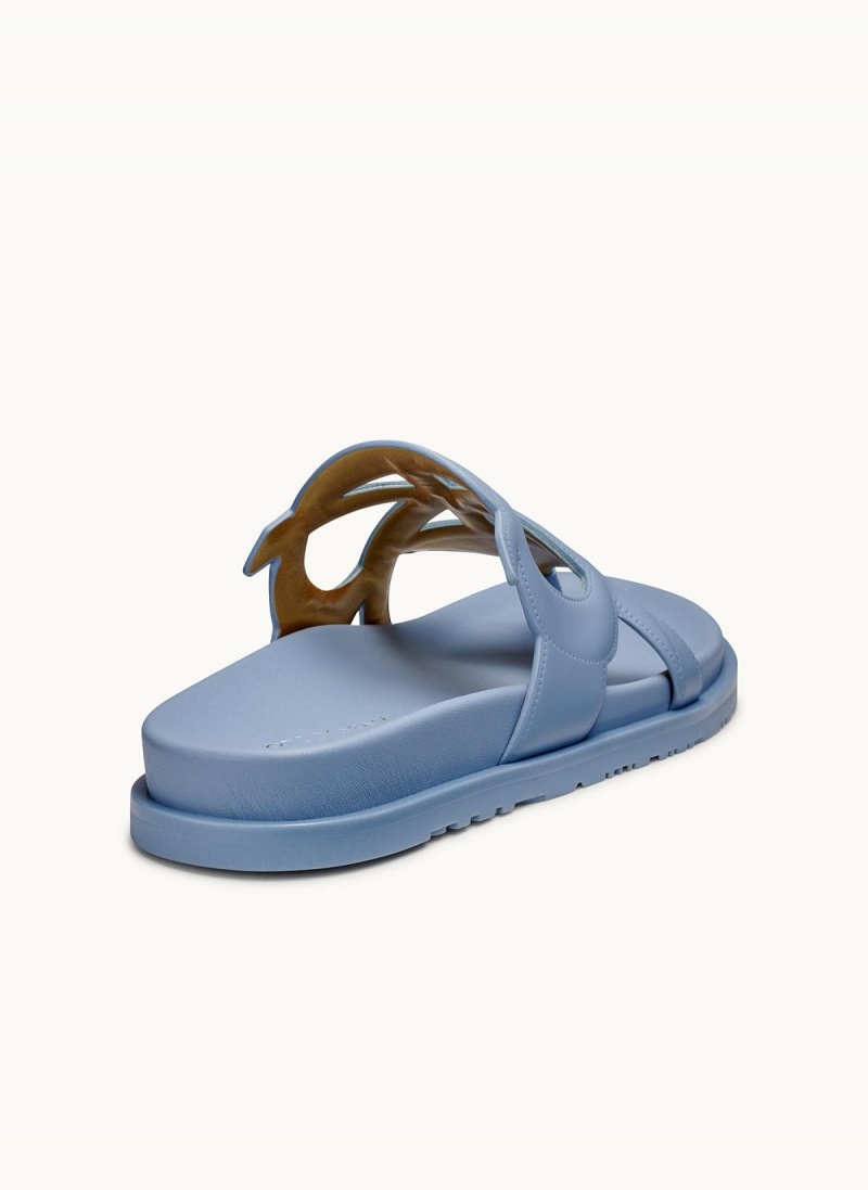 Blue Donna Karan Hatsy Flat Sandals | MY_DK92065