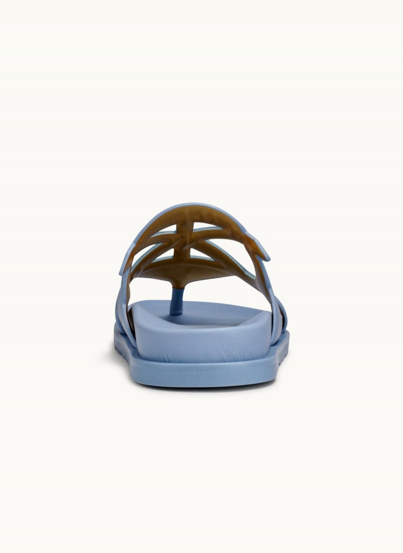 Blue Donna Karan Hatsy Flat Sandals | MY_DK92065