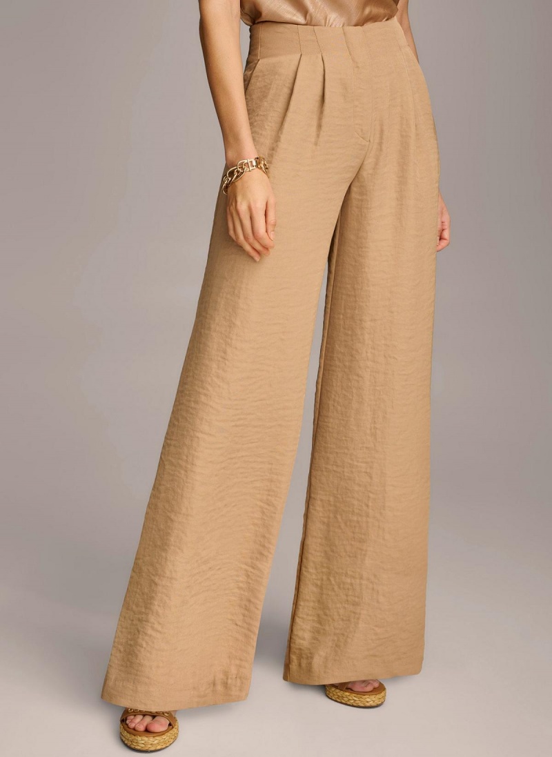 Brown Donna Karan High Waisted Pants | MY_DK82456