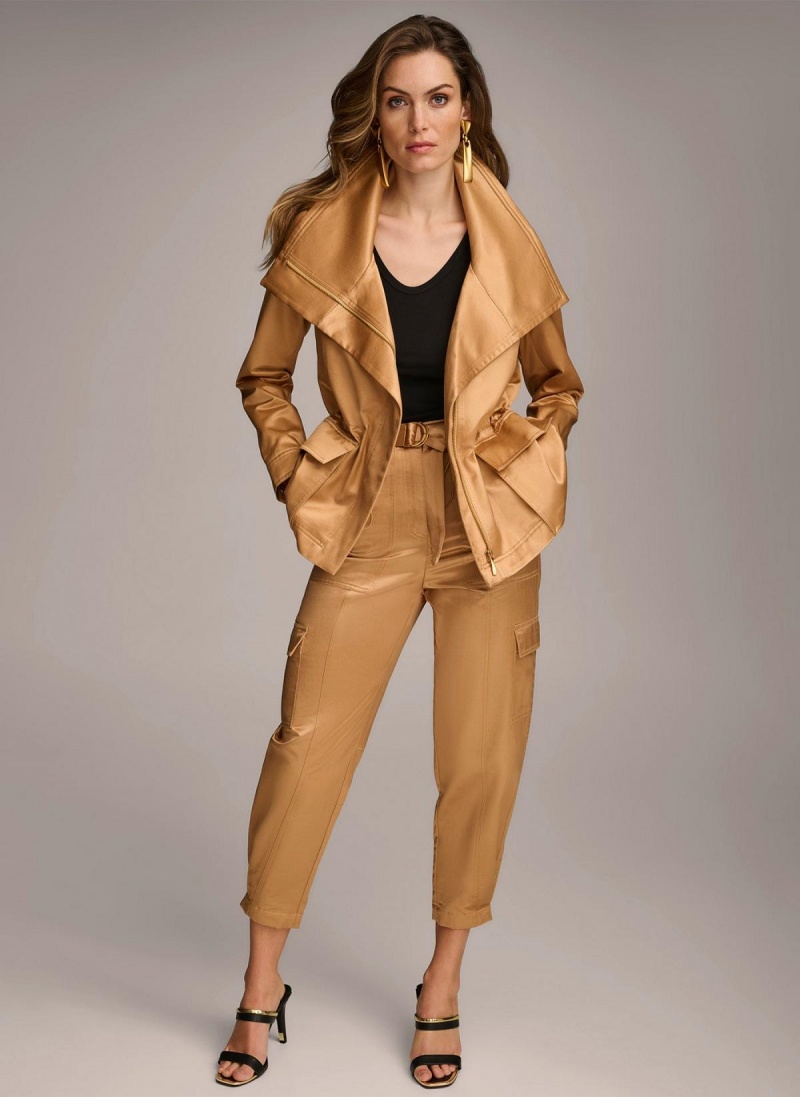 Copper Donna Karan Utility Blazer Outerwear | MY_DK12474