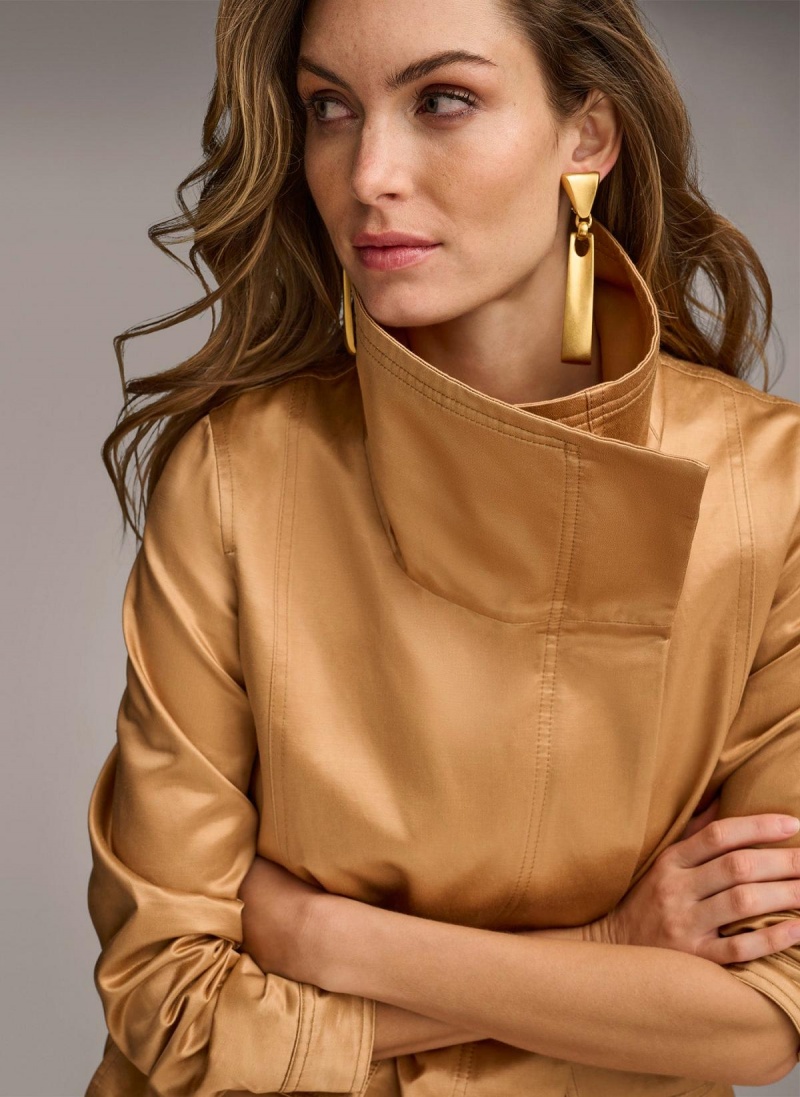 Copper Donna Karan Utility Blazer Outerwear | MY_DK12474