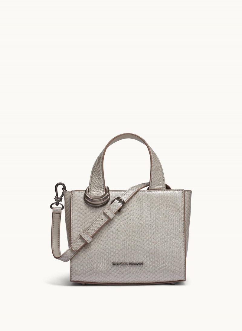 Cream Donna Karan Hewlett Crossbody Bag | MY_DK77748