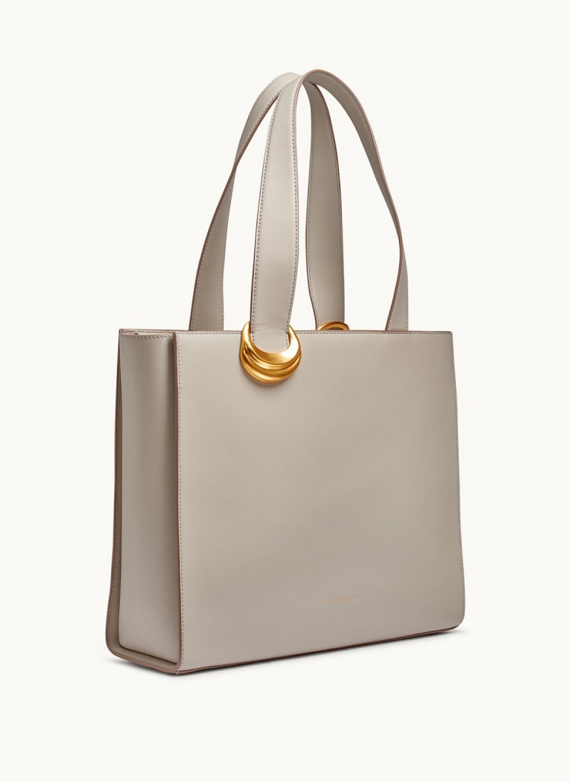 Cream Donna Karan Hewlett Tote Bag | MY_DK34340