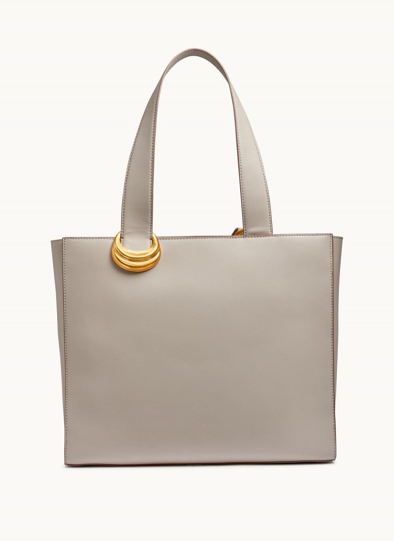 Cream Donna Karan Hewlett Tote Bag | MY_DK34340