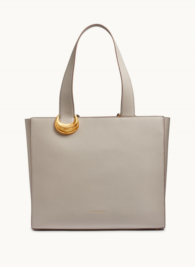 Cream Donna Karan Hewlett Tote Bag | MY_DK34340