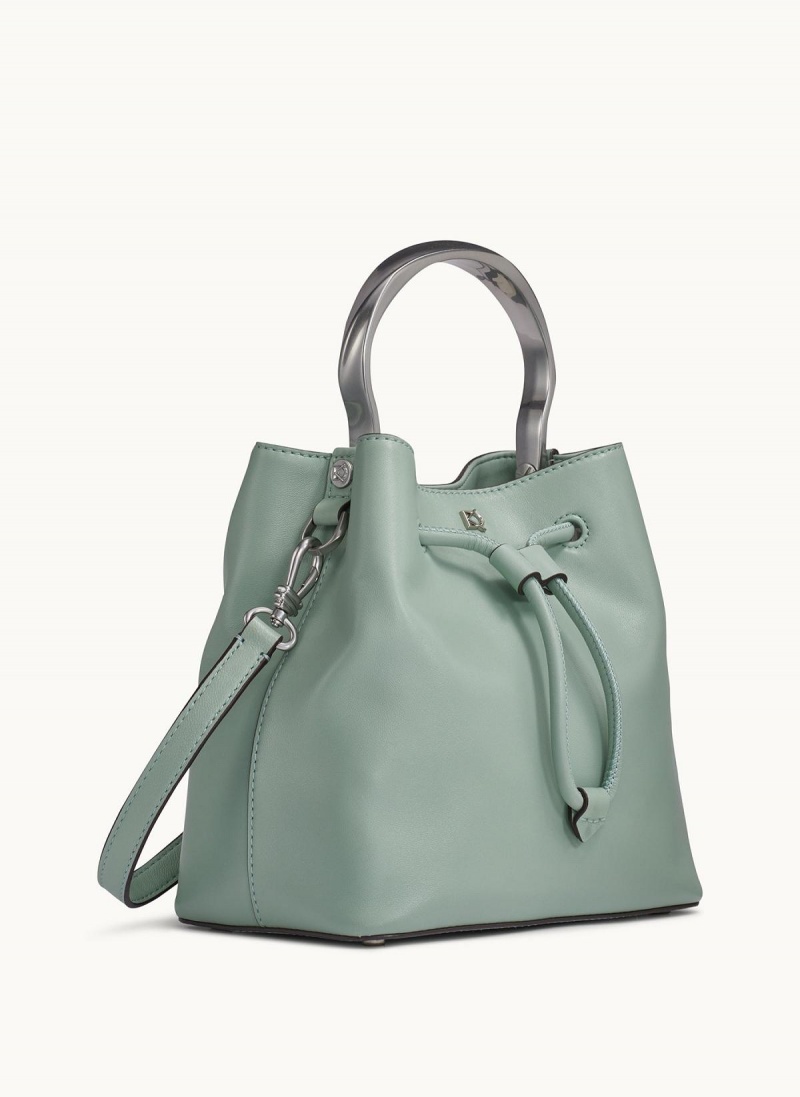 Green Donna Karan Lawrence Bucket Satchel | MY_DK69454