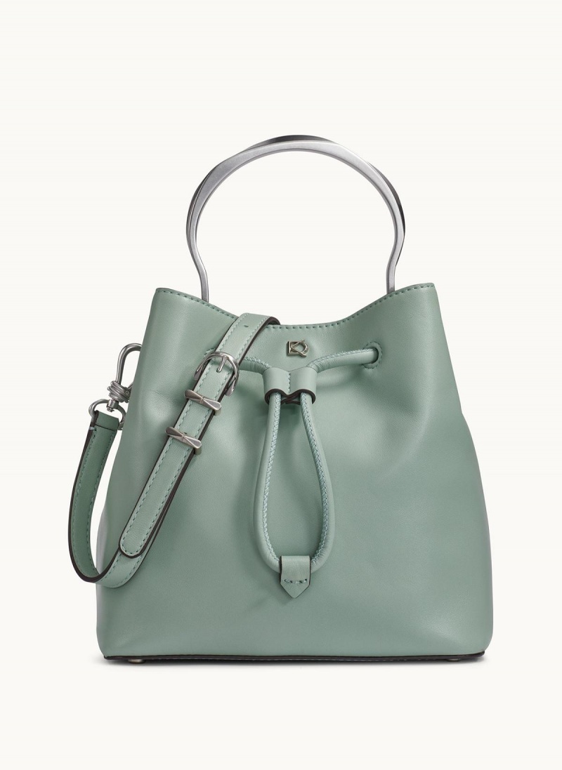 Green Donna Karan Lawrence Bucket Satchel | MY_DK69454