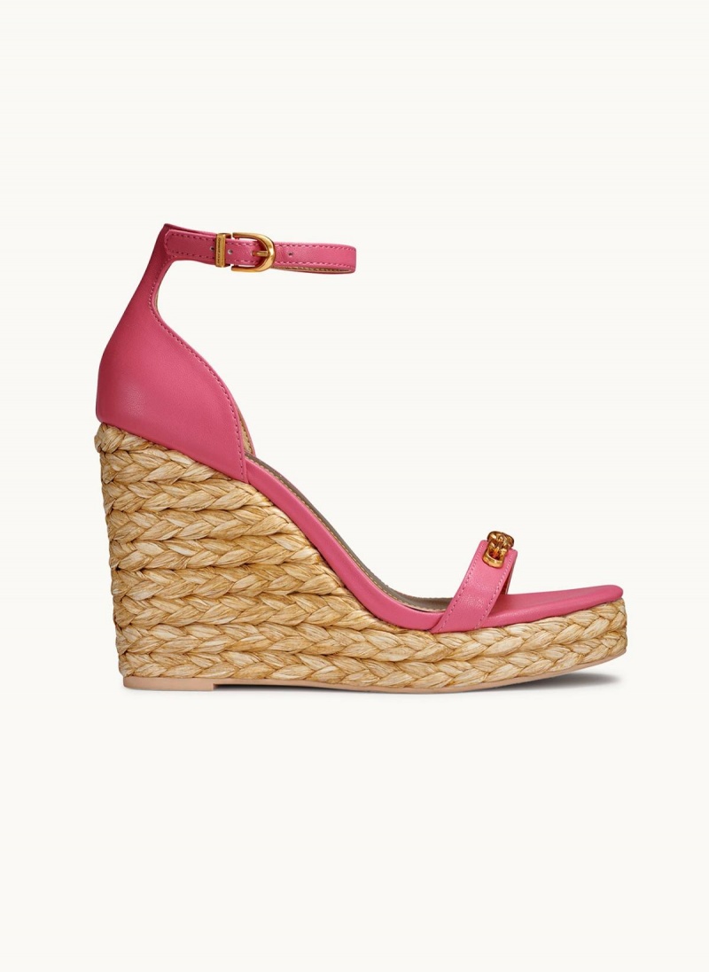 Rose Donna Karan Yulissa Ankle Strap Espadrille Sandals | MY_DK55885