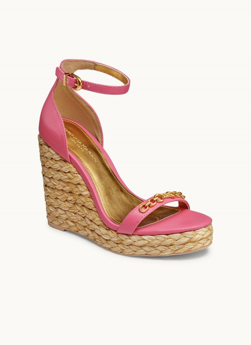 Rose Donna Karan Yulissa Ankle Strap Espadrille Sandals | MY_DK55885