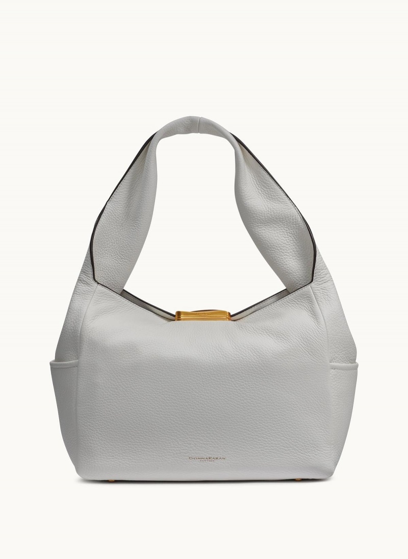 White Donna Karan Amagansett Shoulder Bag | MY_DK47462