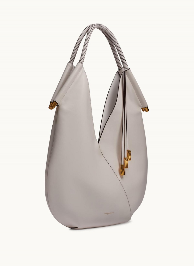 White Donna Karan Baldwin Large Shoulder Bag | MY_DK21403