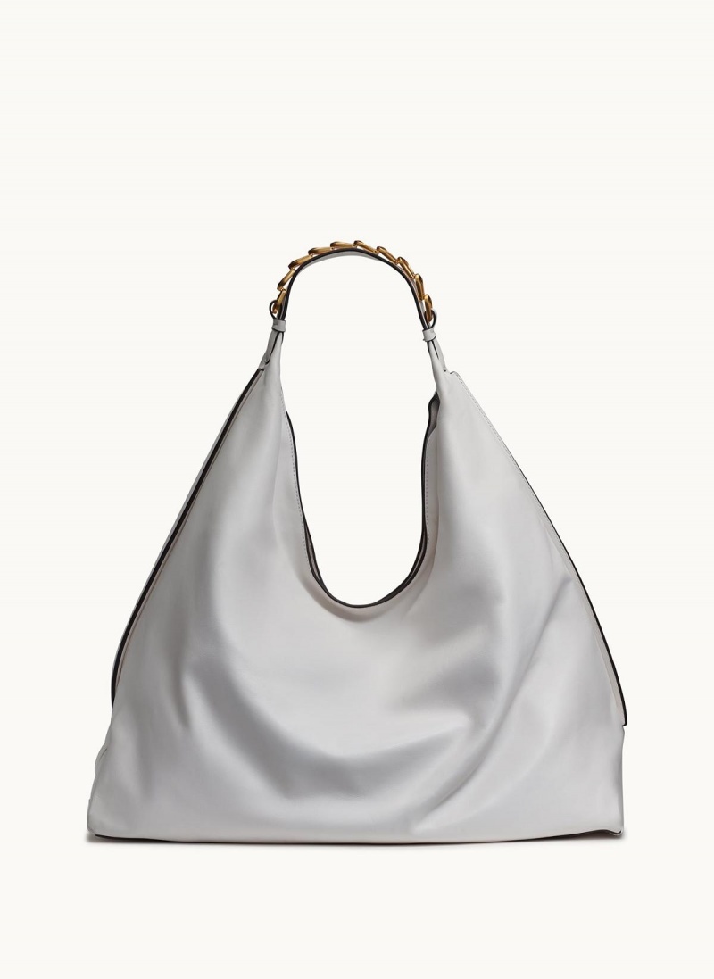 White Donna Karan Bellmore Xl Hobo Bag | MY_DK52383