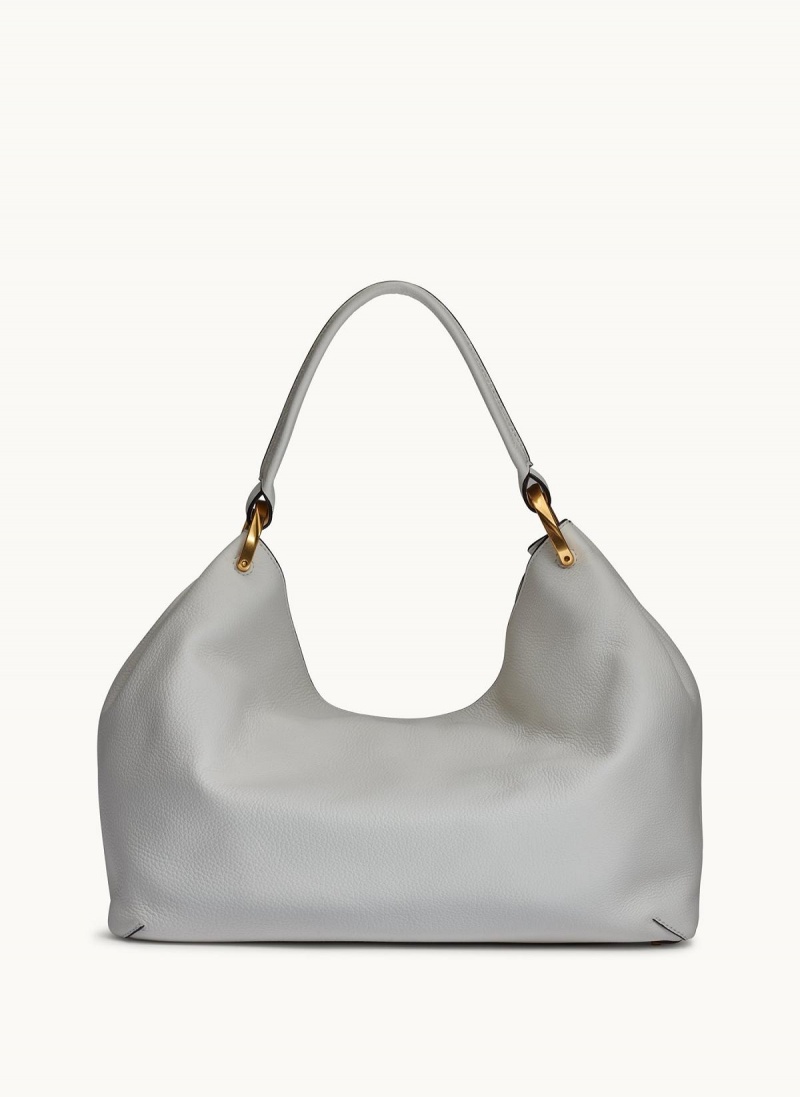 White Donna Karan Glenwood Shoulder Bag | MY_DK68525