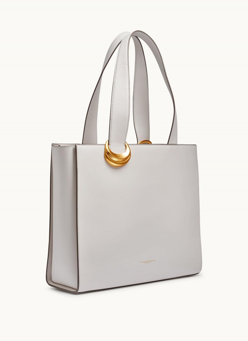 White Donna Karan Hewlett Tote Bag | MY_DK51880