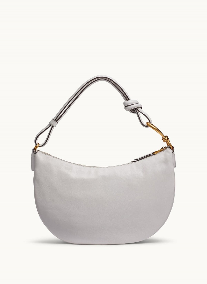 White Donna Karan Roslyn Large Hobo Bag | MY_DK52993