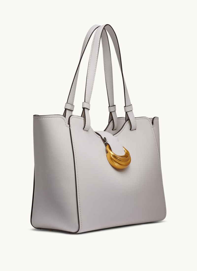 White Donna Karan Valley Stream Tote Bag | MY_DK89844