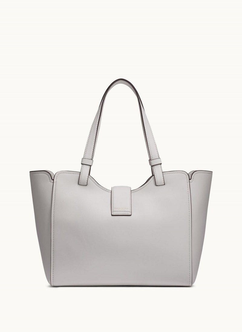 White Donna Karan Valley Stream Tote Bag | MY_DK89844