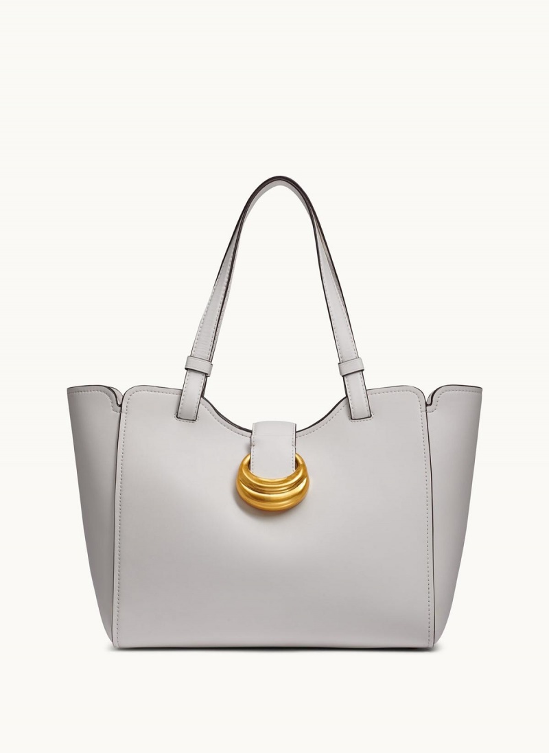 White Donna Karan Valley Stream Tote Bag | MY_DK89844