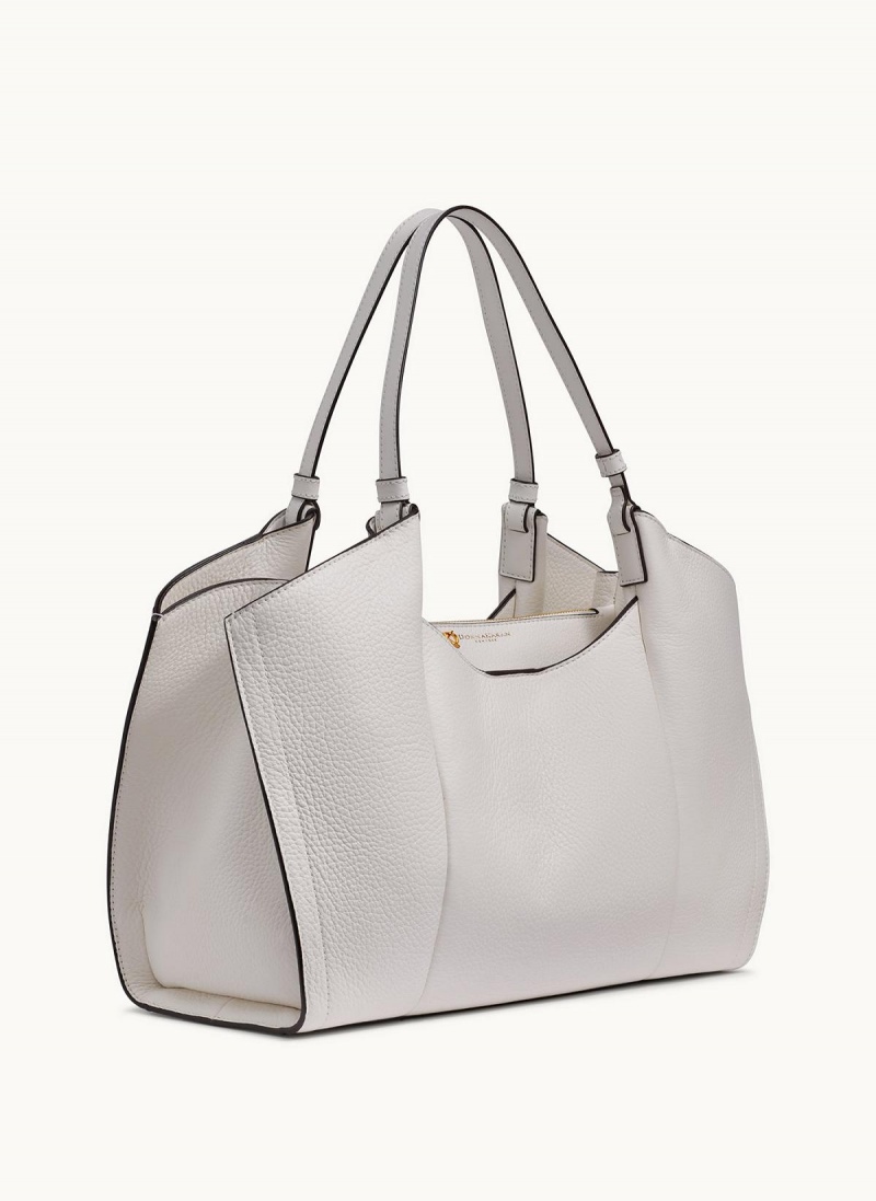 White Donna Karan Wainscott Tote Bag | MY_DK57667